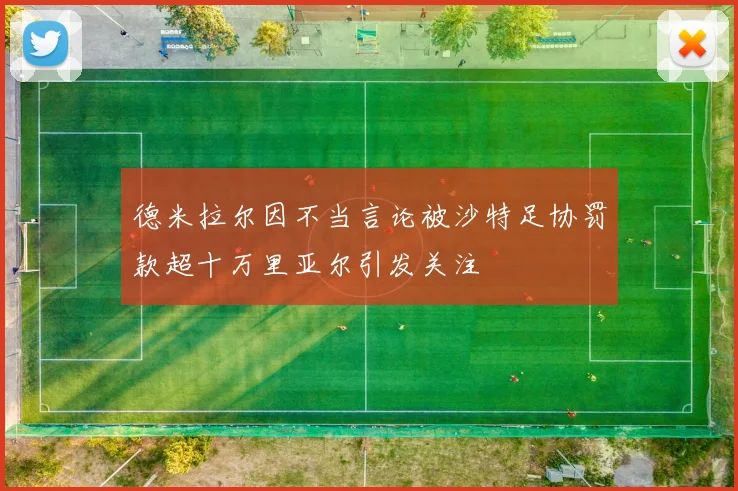 德米拉尔因不当言论被沙特足协罚款超十万里亚尔引发关注